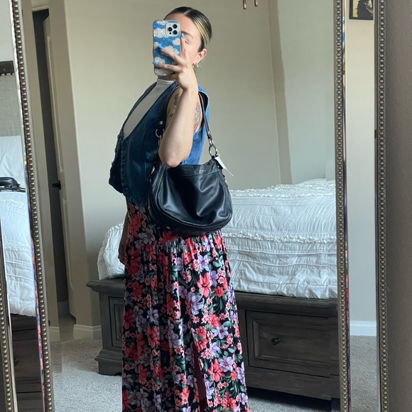 Y2K Coach Black Leather Zoe Shoulder Bag - Picture 5 of 15